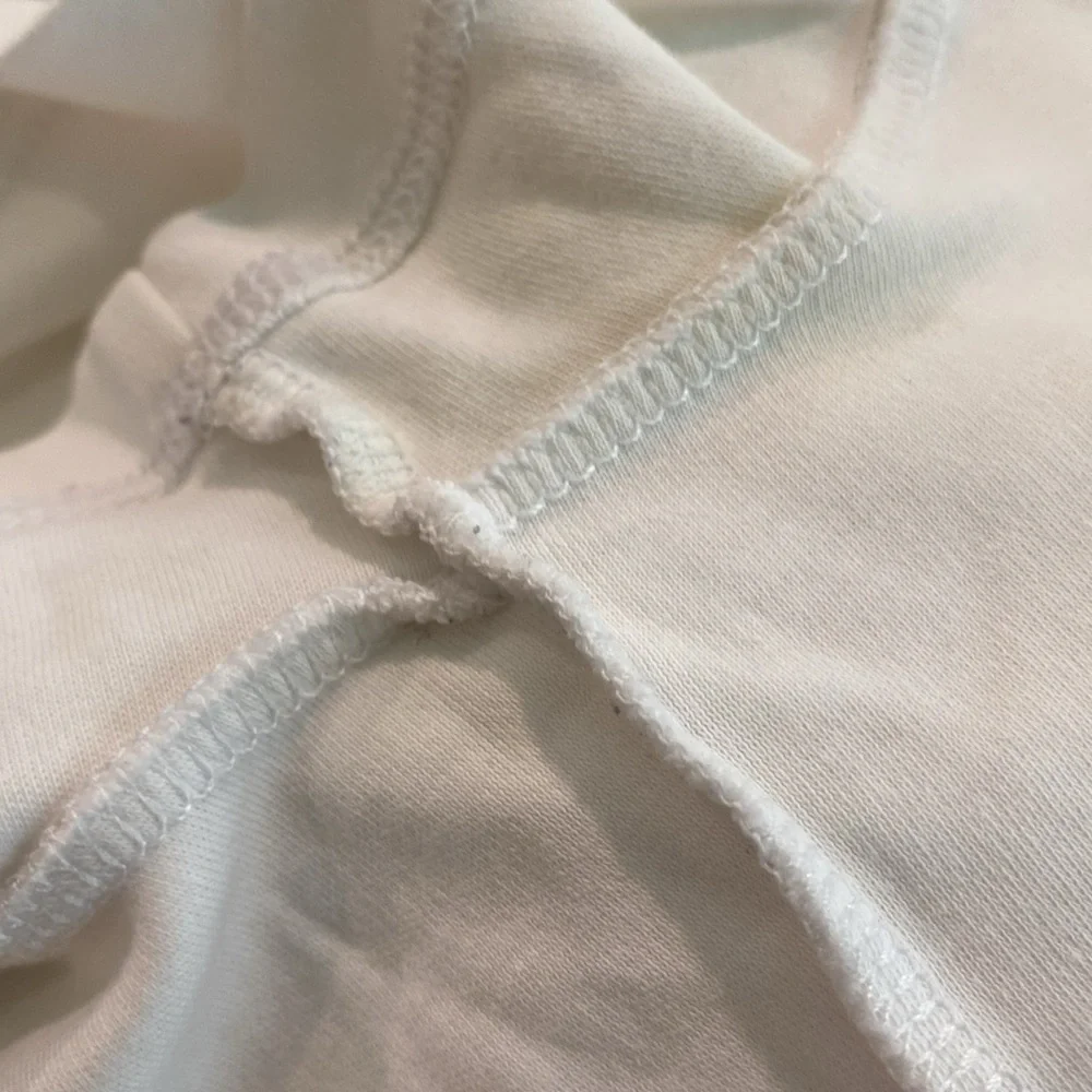 L.L. Bean supima cotton short sleeve v-neck white tee - Picture 8 of 8